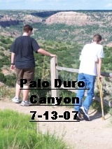 Click the image above to see the boys visiting Palo Duro Canyon