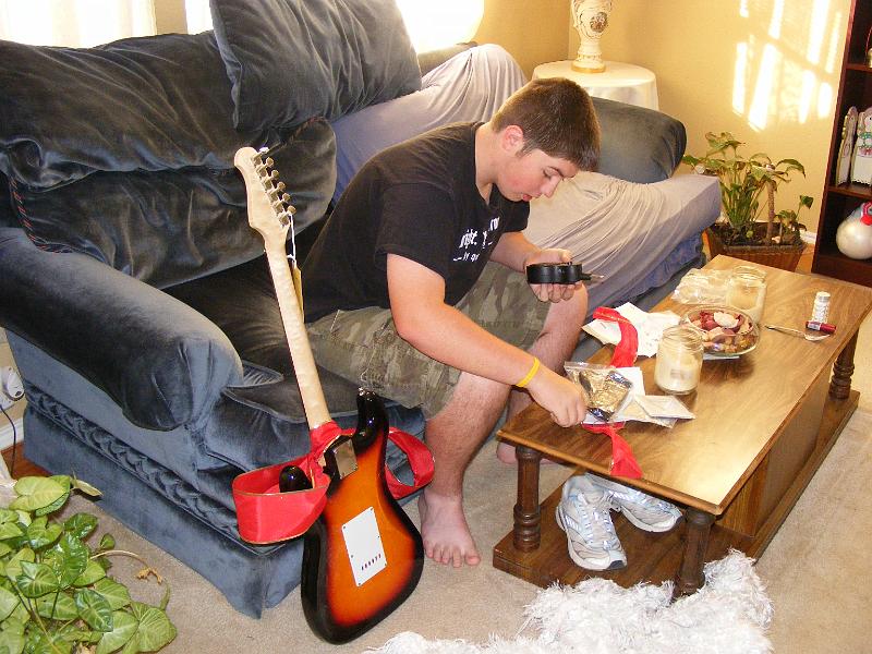 DSCF3892.JPG - Zachary got a guitar from Santa this year