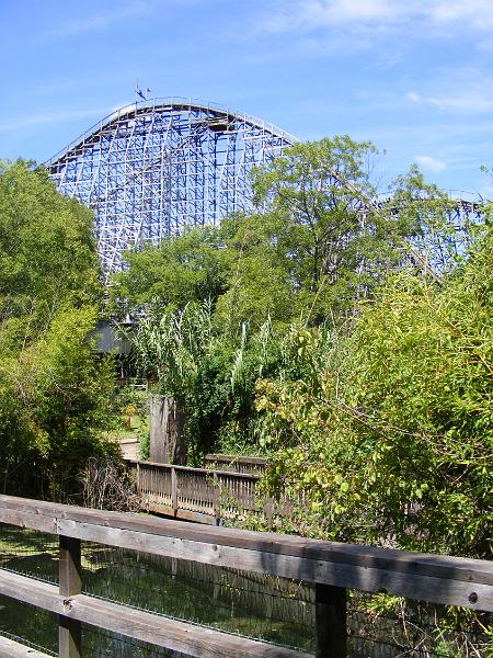 DSCF2439.JPG - The next coaster on the agenda, The Texas Giant, and all wood roller coaster